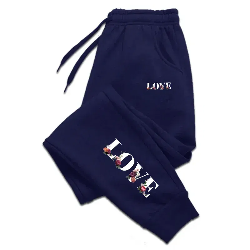 Color: army green, Size: XXXL - Womens Tracksuit Trousers New LOVE Letter Print Street Luxury Sweatpants Daily Casual Simplicity Versatile Jogging Sport Pants