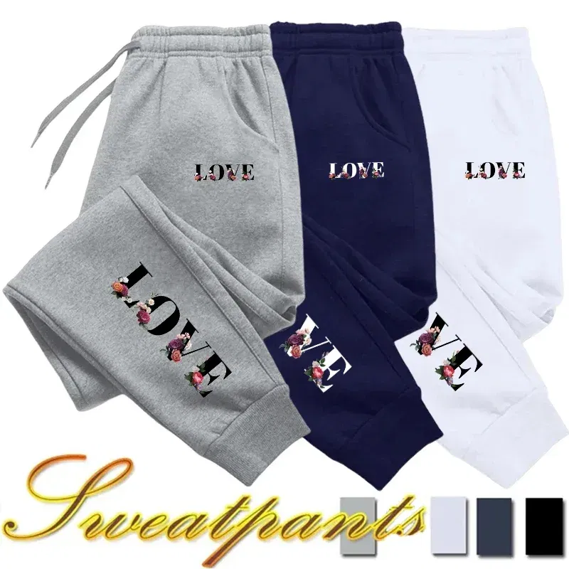 Color: army green, Size: XXXL - Womens Tracksuit Trousers New LOVE Letter Print Street Luxury Sweatpants Daily Casual Simplicity Versatile Jogging Sport Pants