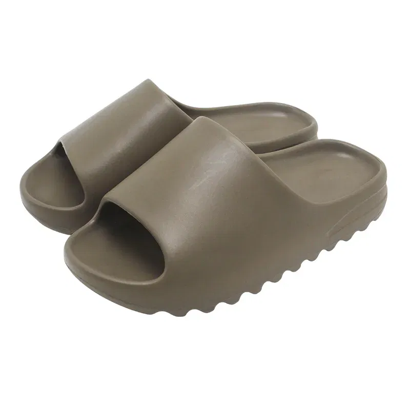Color: SKY BLUE, Shoe Size: 37 - Summer Slippers Men Women Indoor Eva High Soft Bottom Sandals Open Toe Trend Slides Light Beach Shoes Slippers Home Size 35-46