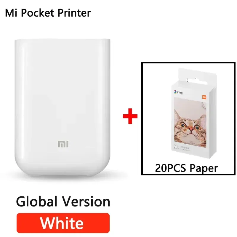 color: Blue, Ships From: CHINA - Top Global Version Portable Pocket Photo Printer 300dpi Bluetooth-compatible DIY Share Smart Mobile Mini AR Printer