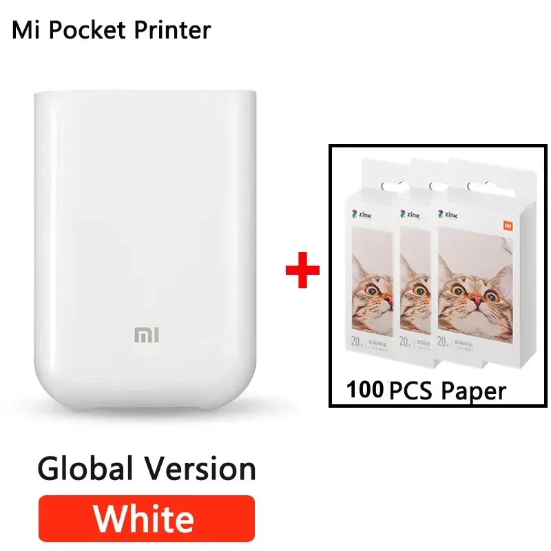 color: Blue, Ships From: CHINA - Top Global Version Portable Pocket Photo Printer 300dpi Bluetooth-compatible DIY Share Smart Mobile Mini AR Printer