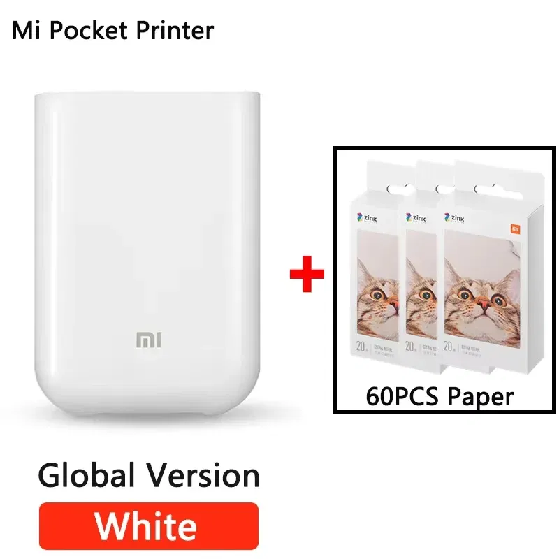 color: Blue, Ships From: CHINA - Top Global Version Portable Pocket Photo Printer 300dpi Bluetooth-compatible DIY Share Smart Mobile Mini AR Printer