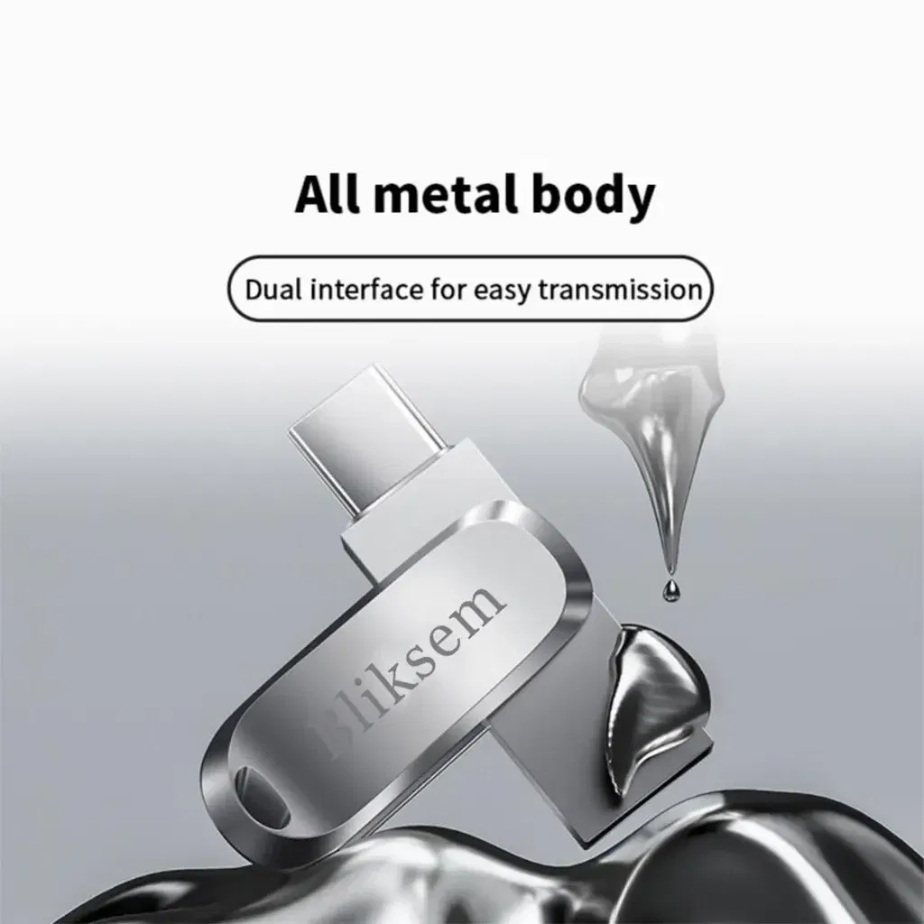 Capacity: 64GB - Bliksem TYPE-C USB Flash Drive 32GB 64GB 128GB for TYPE-C PC High Speed USB Flash Drive 128GB USB 2.0 TYPE-C 32GB 64GB Pen Drive
