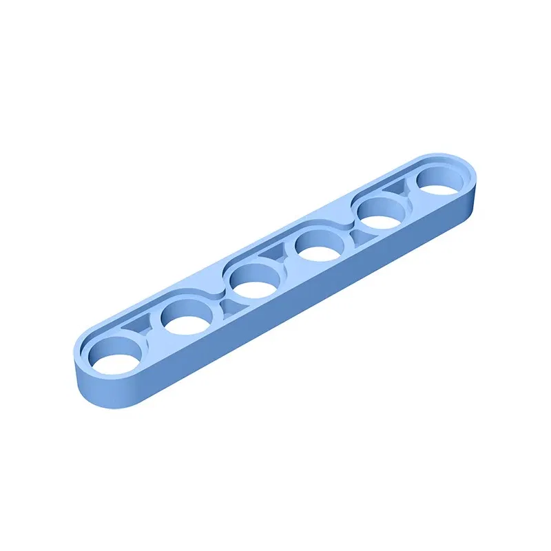Color: light yellow - Gobricks GDS-694 Technical, Liftarm Thin 1 x 6 compatible with lego 32063 pieces of children's DIY Building Blocks Technical