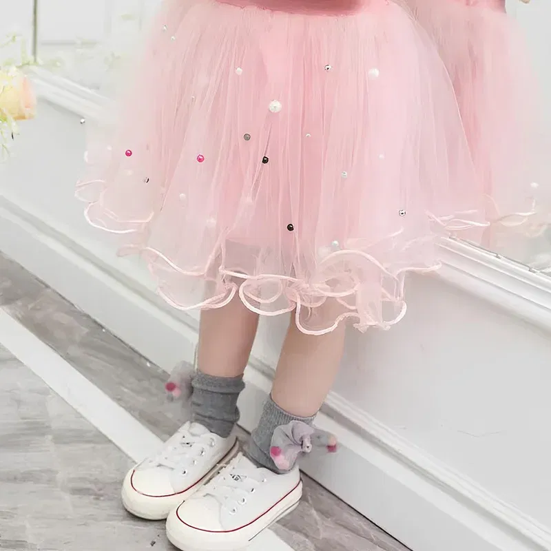 Color: green, Kid Size: 5 - 2pcs Lilo Stitch Summer Girls Outfits Cartoon T-shirt and Tutu Skirt Princess Clothes Suit Children Birthday Clothing Sets