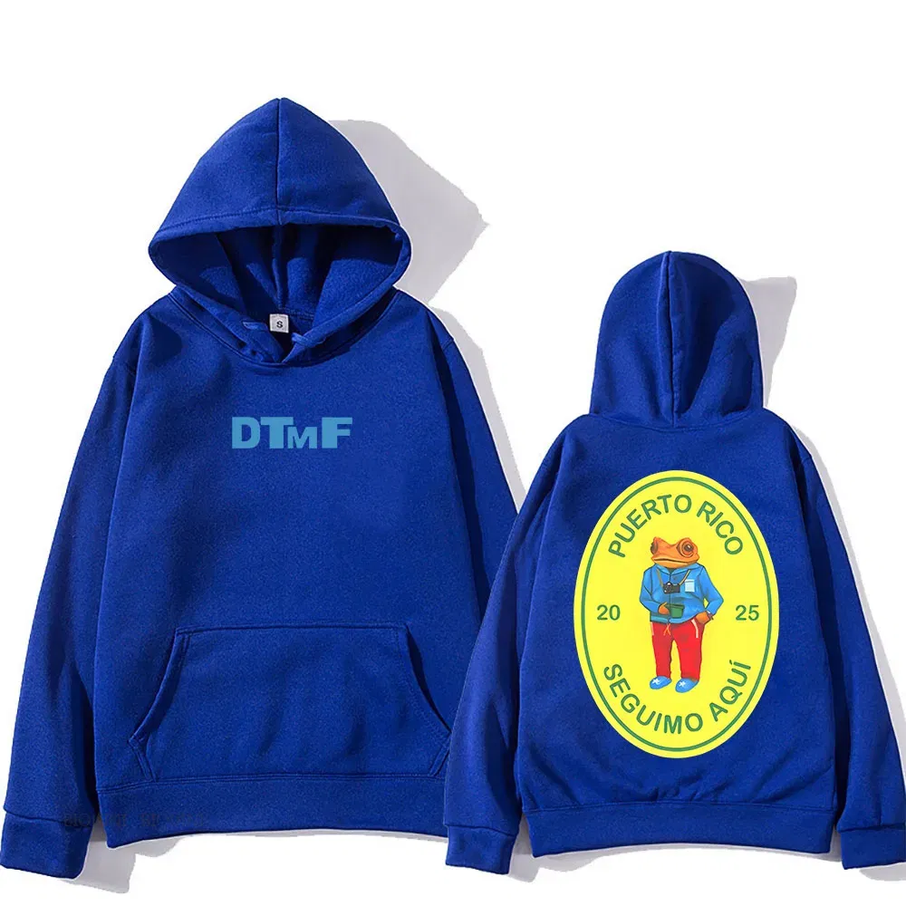 Color: PURPLE, Size: XXL - DTMF Deb? Tirar Más Fotos 2025 New Album Hoodies Bad Bunny Singer Printing Sweatshirts Men Women Clothing Sudaderas Hombre Male