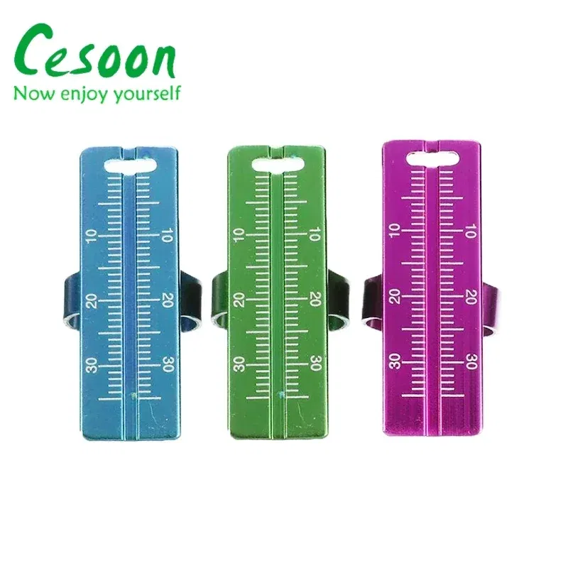 Color: Golden Yellow - 1Pc Dental Ring Ruler Colorful Dentistry Root Canal Measuring Ruler Endodontic Measuring Equipment Aluminium Alloy Instrument