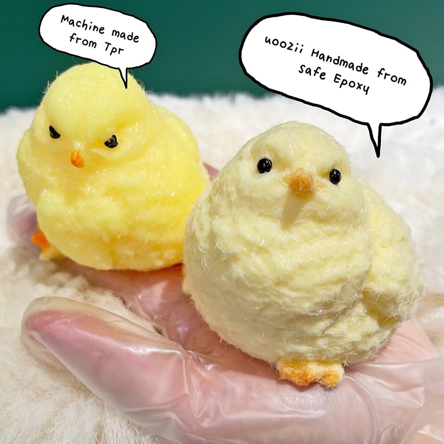 Handmade Ultra Soft Furry Chick Toy