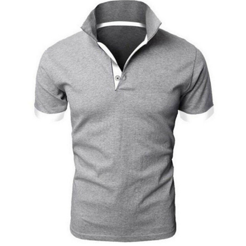 Color: SKY BLUE, Size: S - Men's Short Sleeve Polo Shirts Casual Slim Fit Basic Designed Shirts Quick-drying Anti-wrinkle Tops