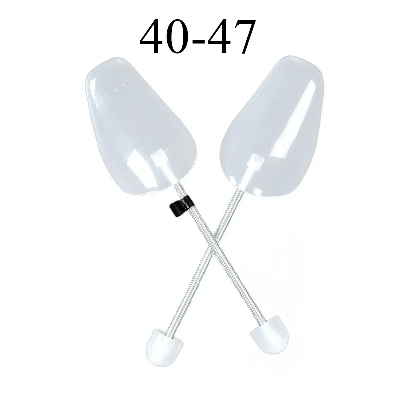 Color: black - 1Pair Spring-loaded qualitative shoe stretcher Anti-deformation Inner support Shoes expander Shaping Anti Wrinkle Shoe Lasts