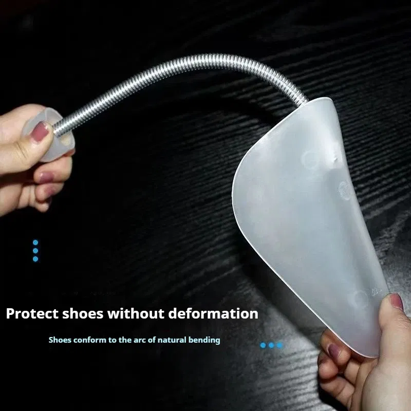 Color: black - 1Pair Spring-loaded qualitative shoe stretcher Anti-deformation Inner support Shoes expander Shaping Anti Wrinkle Shoe Lasts