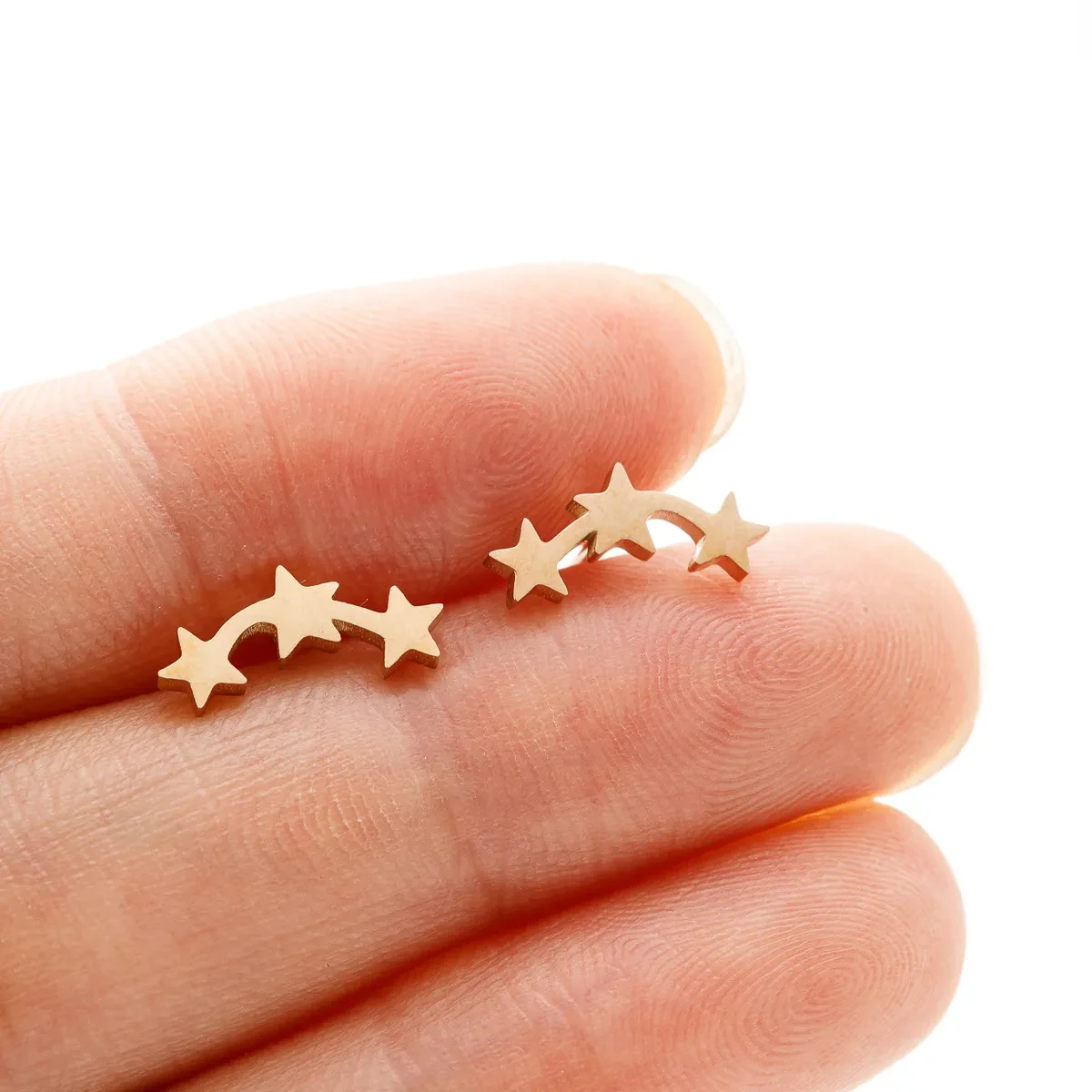 Ear Studs Ins Geometric Five-pointed Star