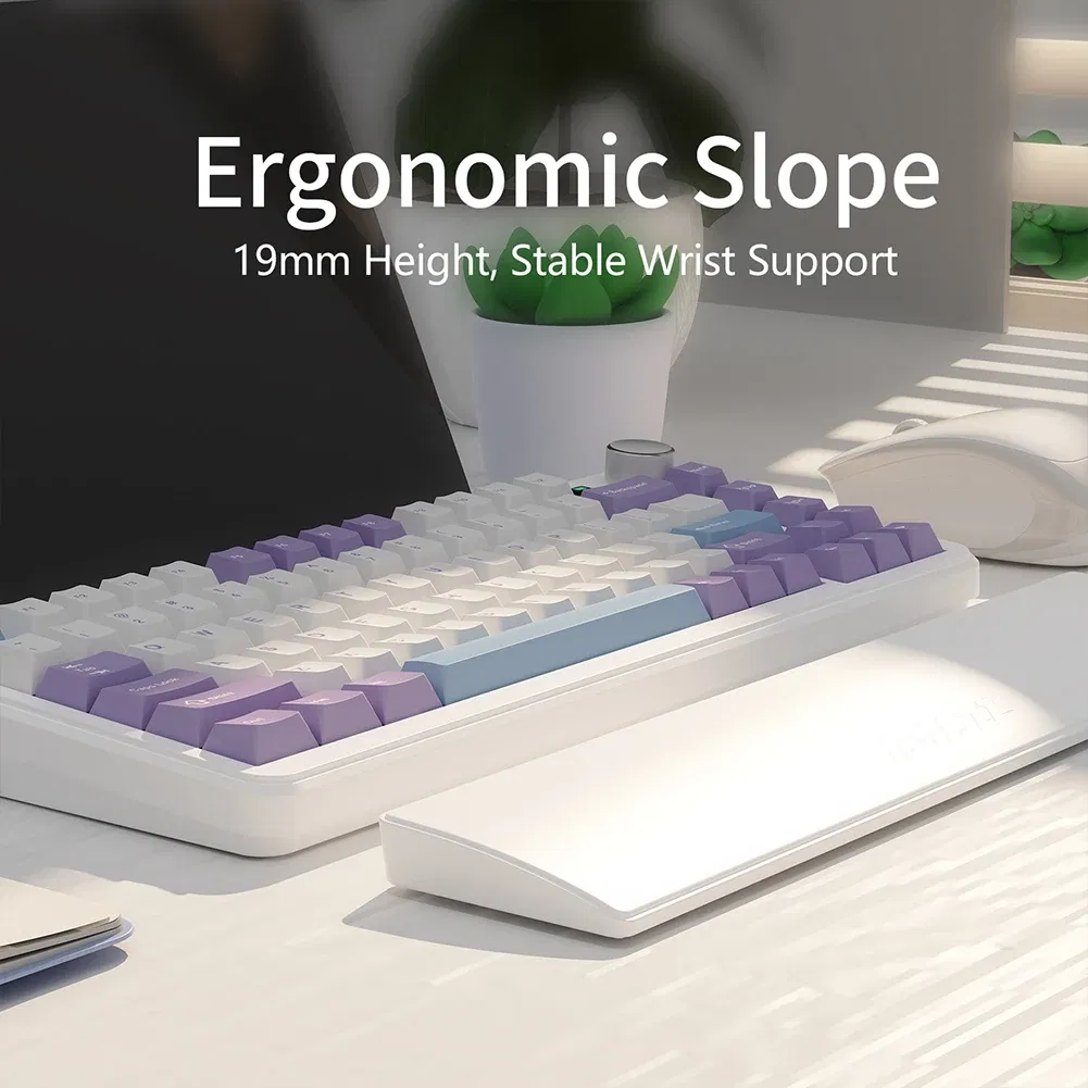 Gaming Keyboard Wrist Rest Pad Ergonometric Memory Foam Anti-Slip Rubber Stable Base Palm Rest 87 Keys Keyboard Hand Support