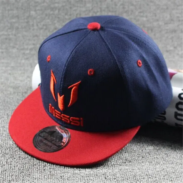 Color: Fluorescent Green - New Fashion Children Ronaldo Cr7 Neymar Njr Baseball Cap Hat Boys Girls Kids Messi Snapback Hats Hip Hop Caps Gorras