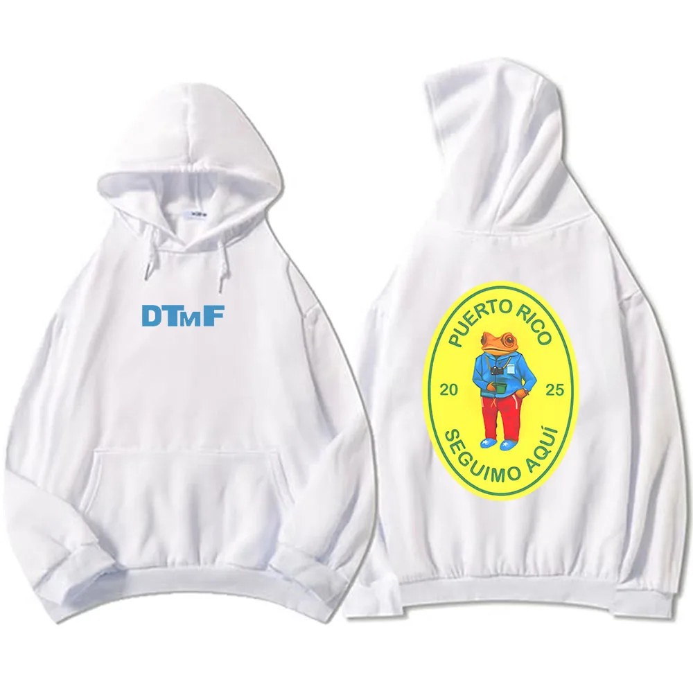 Color: Navy Blue, Size: L - DTMF Deb?­ Tirar Más Fotos 2025 New Album Hoodies Bad Bunny Singer Printing Sweatshirts Men Women Clothing Sudaderas Hombre Male
