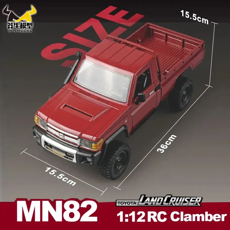 Color: PEACOCK BLUE - MN MODEL 1/12 4X4 Remote Control Diving Off-road Car Retro LC79 Truck Climbing All Terrain Vehicle Rock Crawler Toy for Adult