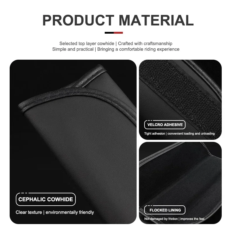 Color Name: black - 2Pcs For DS SPIRIT DS3 DS4 DS5 DS6 DS7 Nappa Car Leather Seat Belt Covers Styling Interior Car Accessories