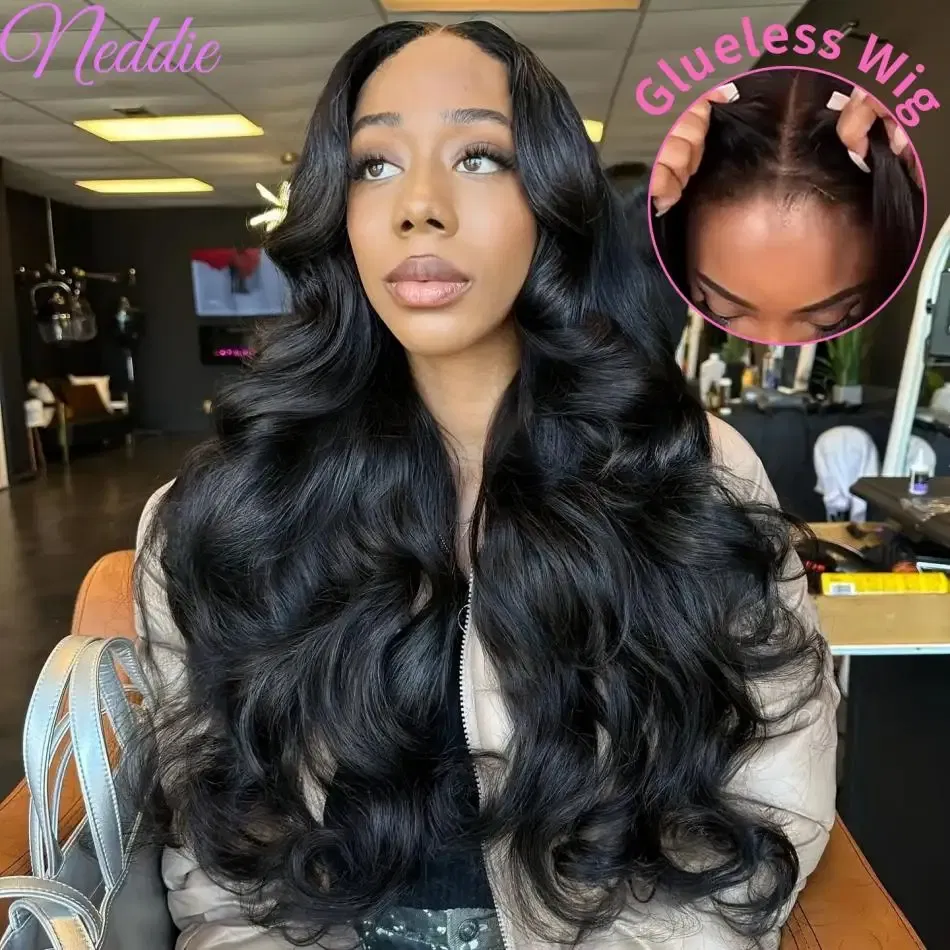 Stretched Length: 18inches, Hair Color: #2, Density: 150%, Ships From: CHINA - Body wave Wigs Glueless Wig Human Hair Ready To Wear 5x5 Lace Frontal Wig 4x4 Brazilian Closure Wig For Women Lace Front Wigs