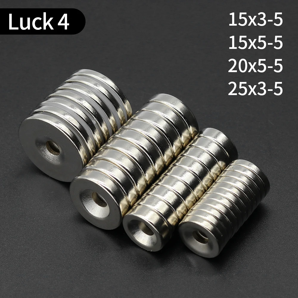 Color: Blue, Size: 2m - Round Magnet 8/10/12/15/20/25/30mm x Hole3/4/5/6mm Neodymium Magnet N35 Permanent NdFeB Super Strong Powerful Magnets With hole