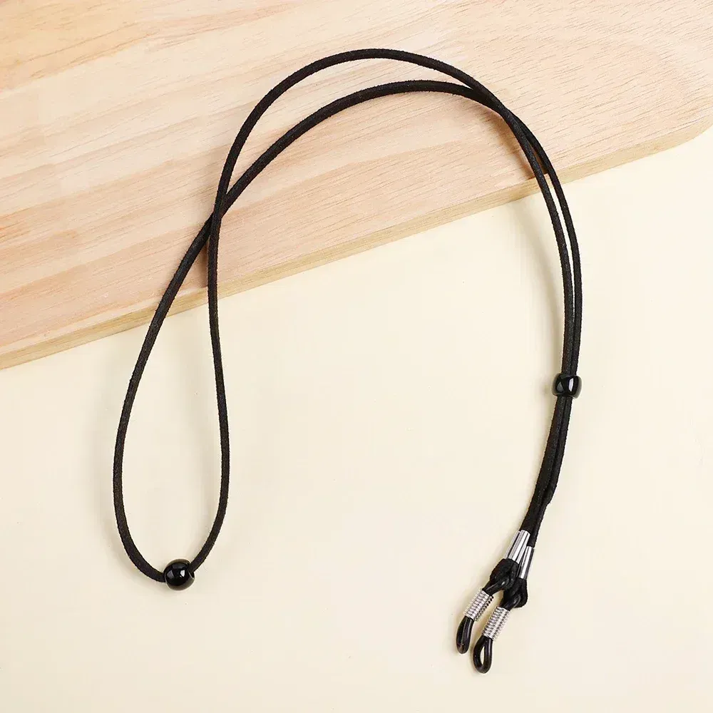 Color: green, Ships From: CHINA - Men Leather High Quality Anti-slip Sunglasses Lanyard Strap Eyeglass Reading Glasses Chain Cord Holder Glasse Necklace Unisex