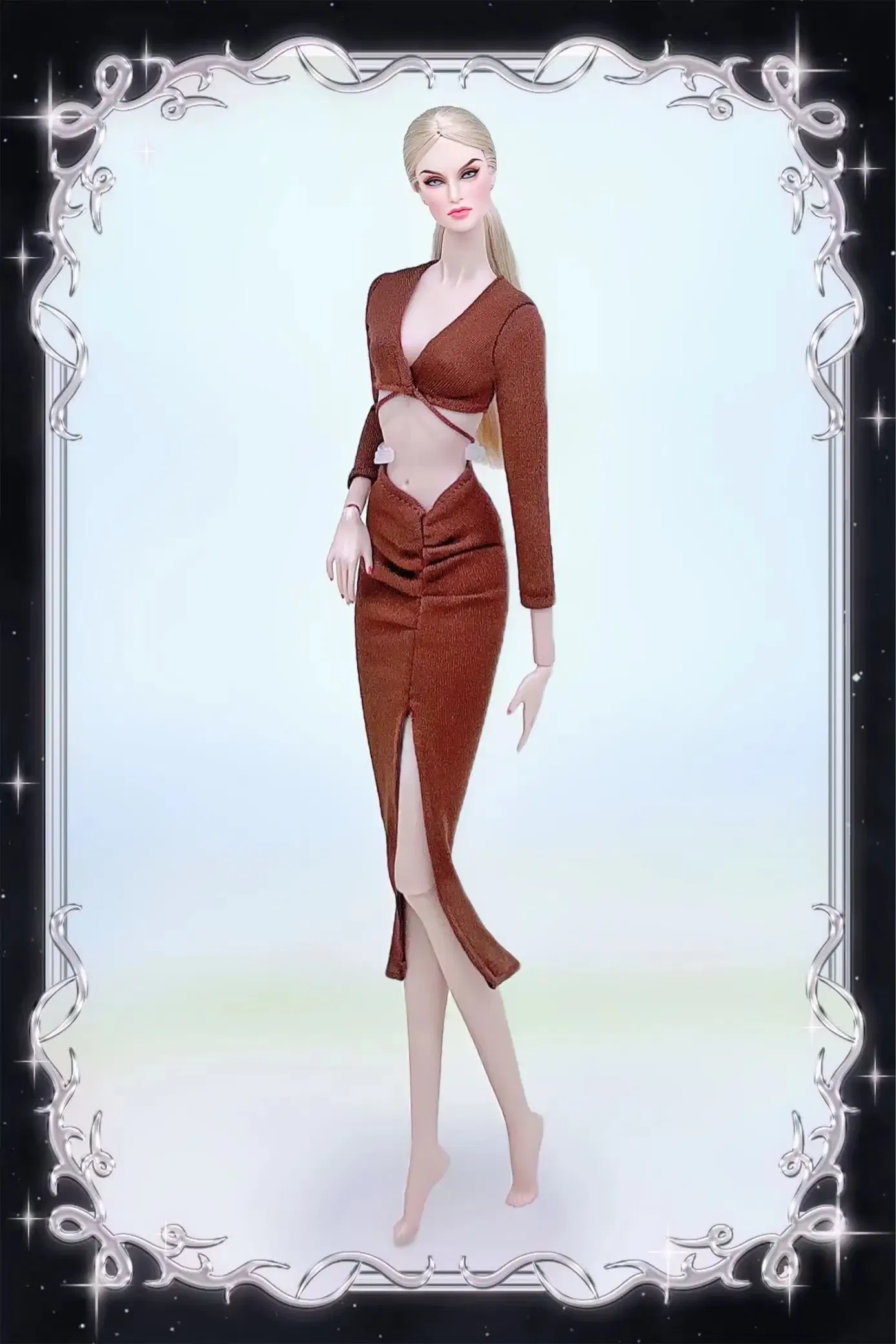 Color: green - for clothes pink for 30cm doll