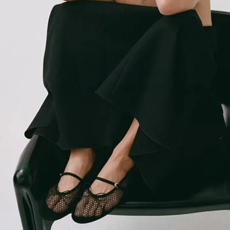 Color: Khaki, Shoe Size: 35, Ships From: CHINA - Mesh Summer Ballet Flats Shoes Women Buckle Strap Breathable 2025 New Flats Shoes Ladies Black Mary Janes Footwear Loafers