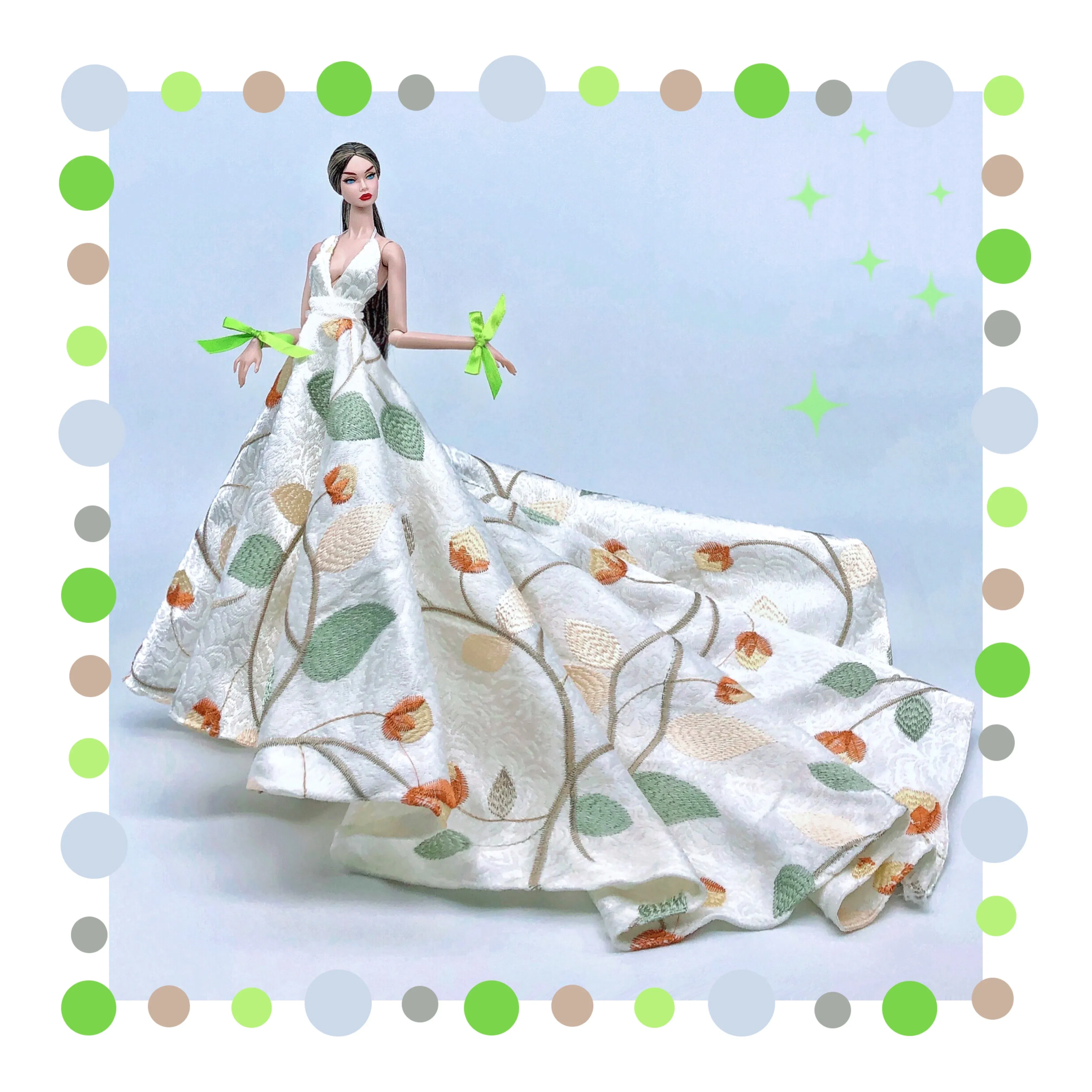 Color: Dark Khaki - for barbie clothes lot