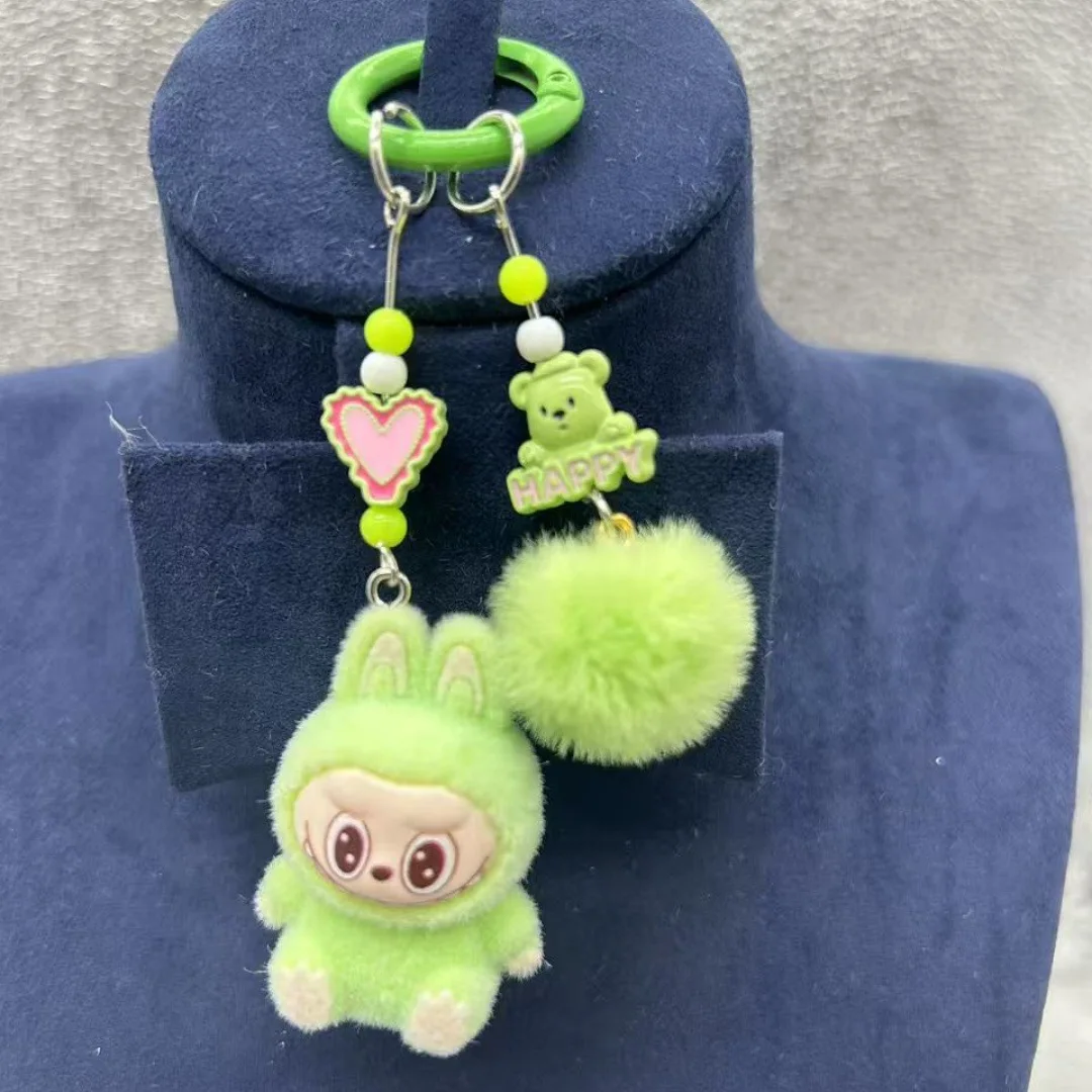 Color: Red, Ships From: CHINA - Mini cloth keychain kawaii three-dimensional cartoon creative car phone pendant bag hanging children's day gift