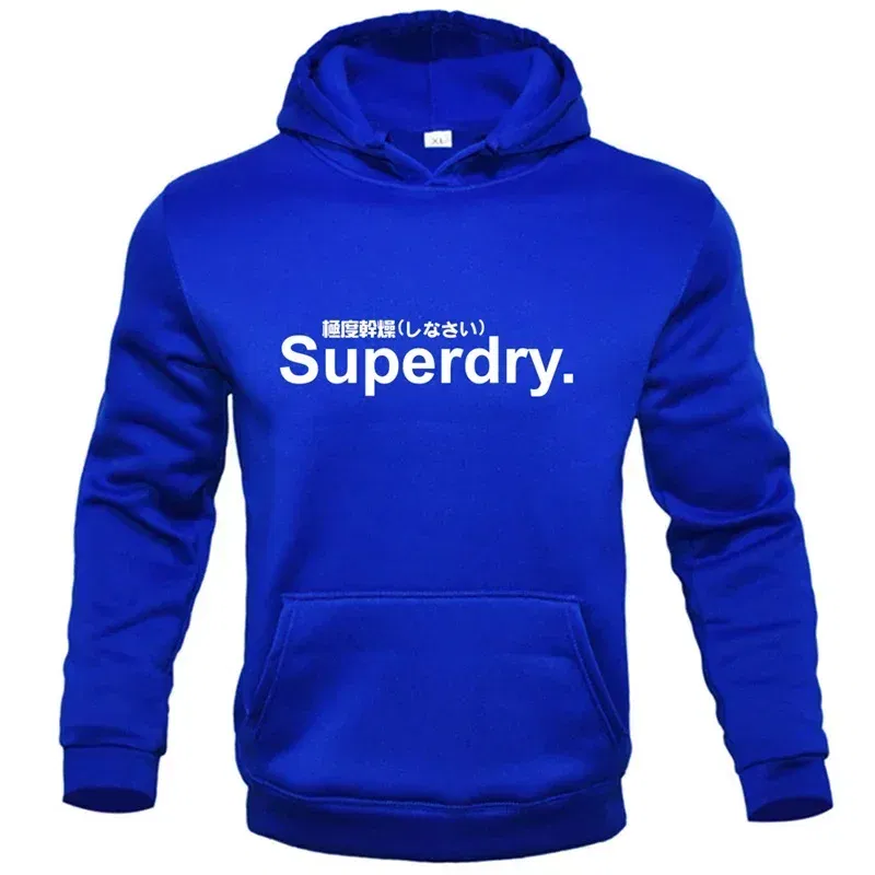 Color: Red, Size: L - spring autumn superdry printed Men women Hoodies Fleece Warm Mens Sweatshirt Fashion Men Fleece Warm Sweatshirt