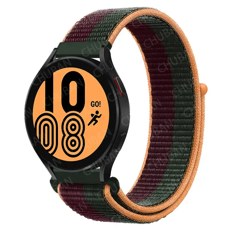 Band Color: Rosy Brown, Band Width: 22mm - 20mm/22mm nylon Band
