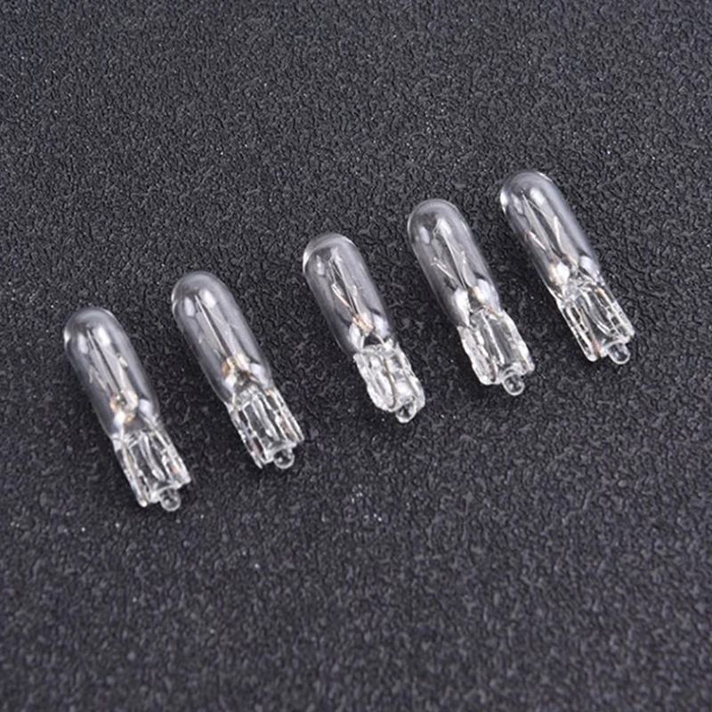 Emitting Color: DEEP BLUE - 20X Halogen T5 W2W Bulb 12V 1.2W Car Instrument Light Dashboard Bulb Auto Interior Warnning Light White 6000K Car Lamp Accessory