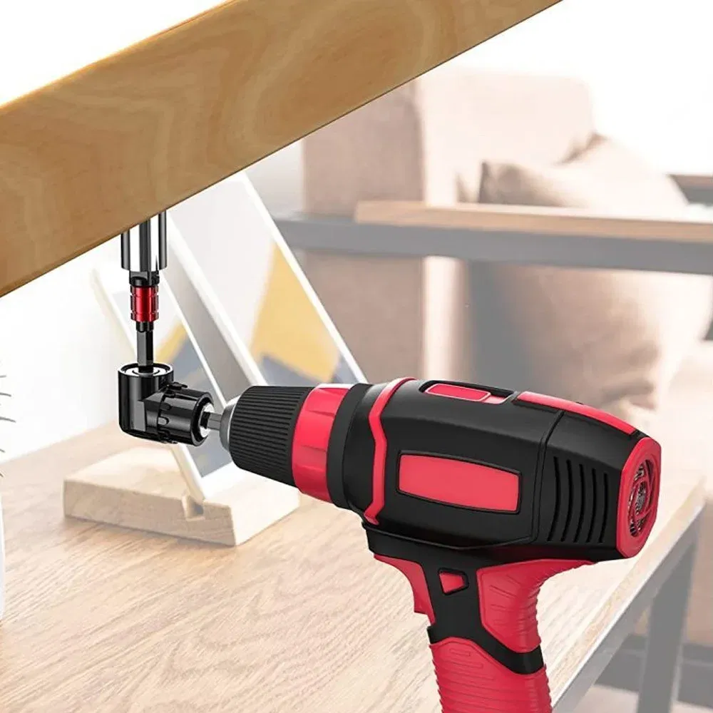 Color: Chocolate - Impact Grade 105 Degree Angle Socket Adapter Power Hand Tool Part Driver Extension Set Screwdriver Holder Drill Nut Attachment