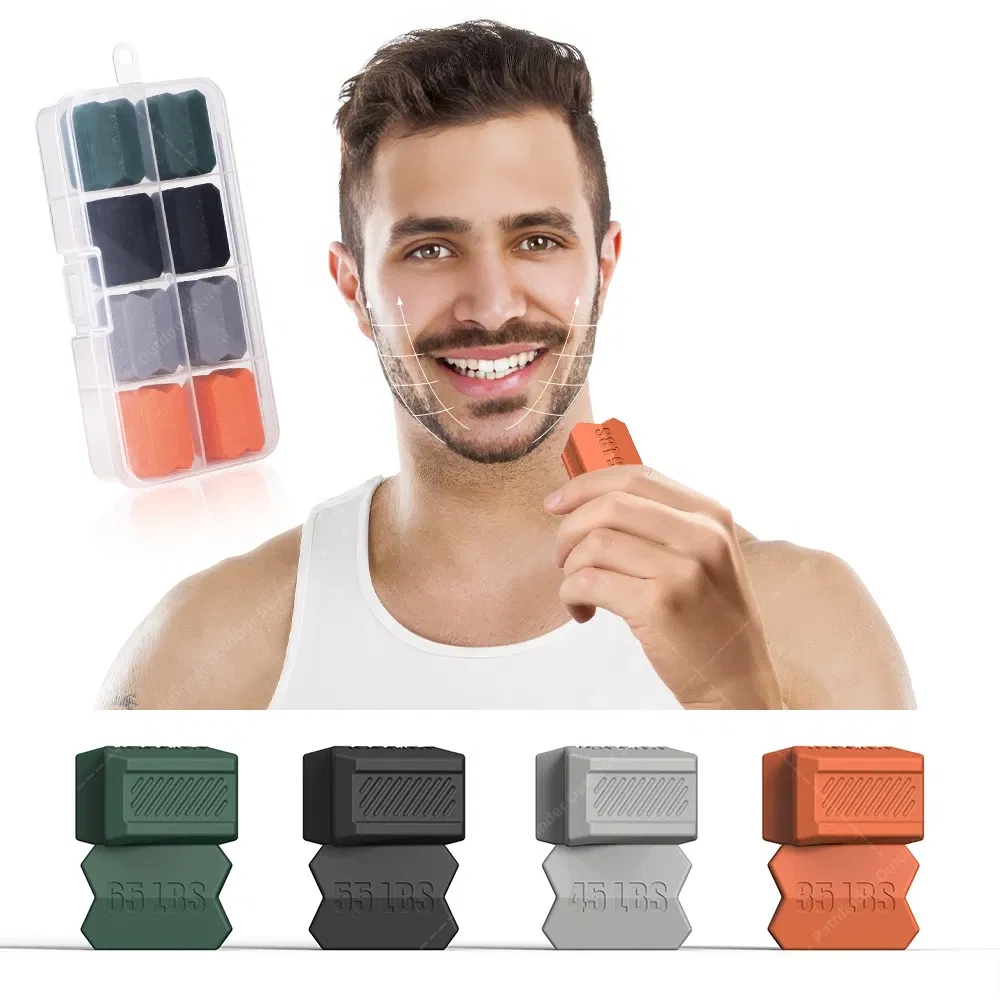 Color: Blue - JawLine Exerciser Ball Facial Jaw Muscle Toner Trainin Jawline Gum Exercises Face Chin Cheek Lifting double chin eliminator