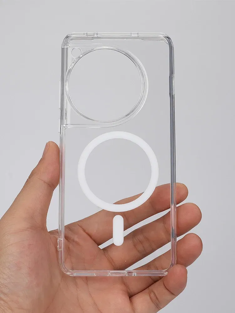 Color: Clear, Material: ABS - Magnetic Case For OPPO One Plus 12 One Plus 13 Shockproof Magsafe Wireless Charging Clear Phone Cover
