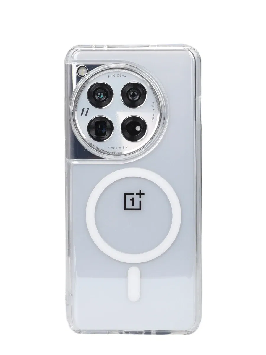Color: Clear, Material: ABS - Magnetic Case For OPPO One Plus 12 One Plus 13 Shockproof Magsafe Wireless Charging Clear Phone Cover