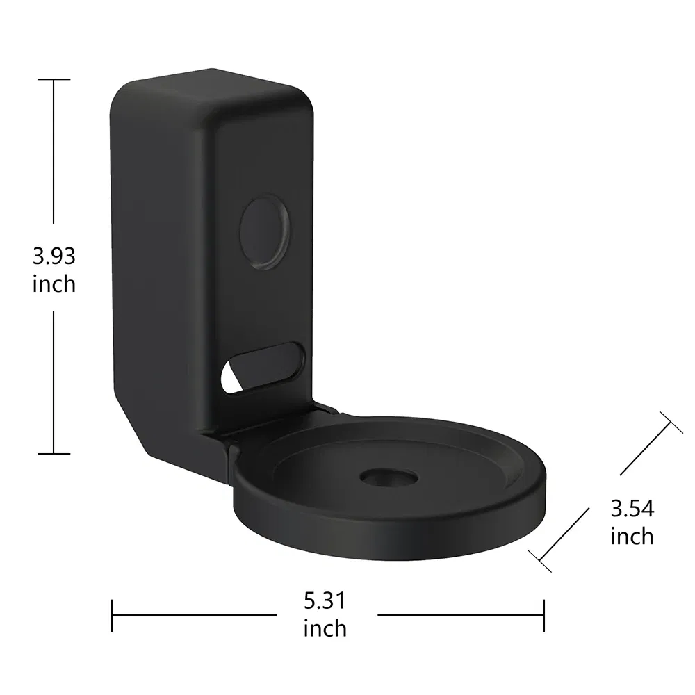 Color: WHITE - Wall Mount Bracket for Echo Dot 4th Gen / Echo Dot 5th Generation with Cable Storage, PC Material Hard Case Matte Speaker Stand