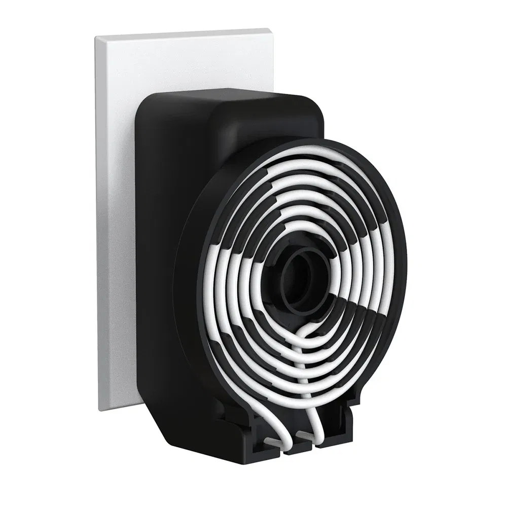 Color: WHITE - Wall Mount Bracket for Echo Dot 4th Gen / Echo Dot 5th Generation with Cable Storage, PC Material Hard Case Matte Speaker Stand