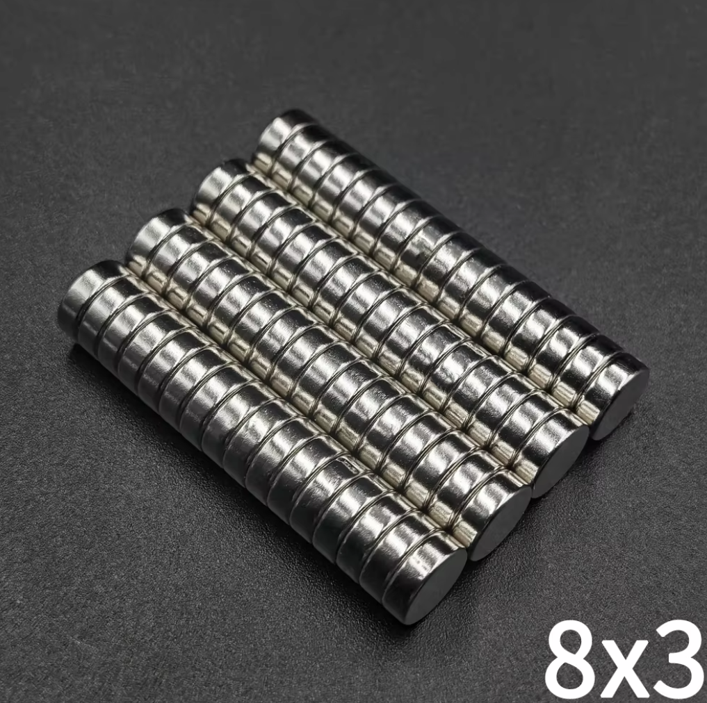 20/40/100 Pcs 8x3 Neodymium Magnet