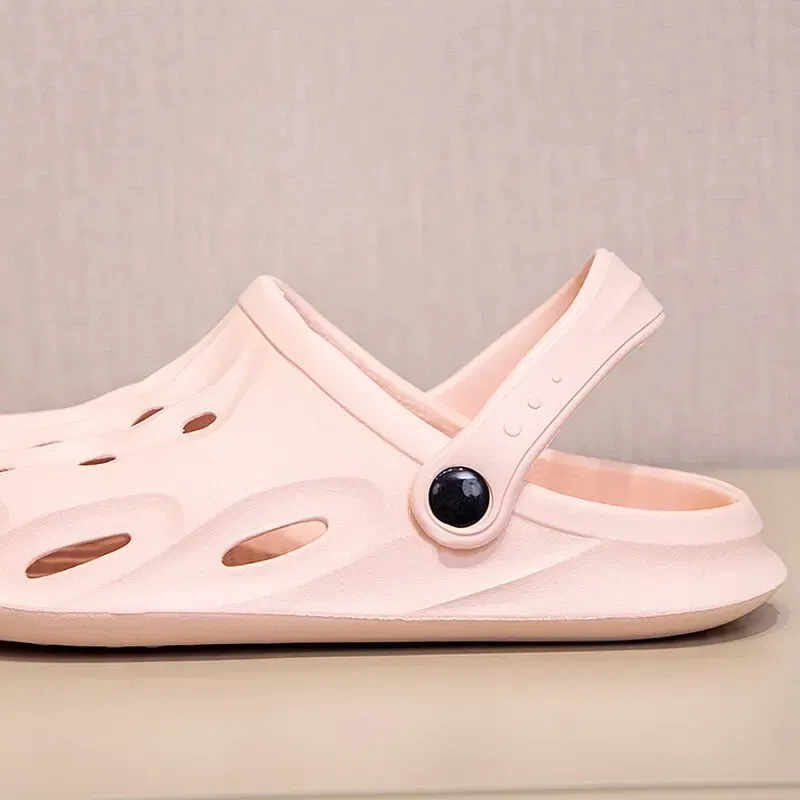 Shoe Size: 42, Color: Black - Clogs Women Sandals Summer Casual EVA Lightweight Outdoor Women's Shoes Anti Slip Thick Sole Beach Slides Couple Garden Shoes