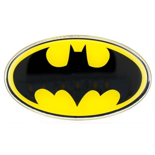 Fan Emblems DC Batman Oval Logo Decal (Black & Yellow)