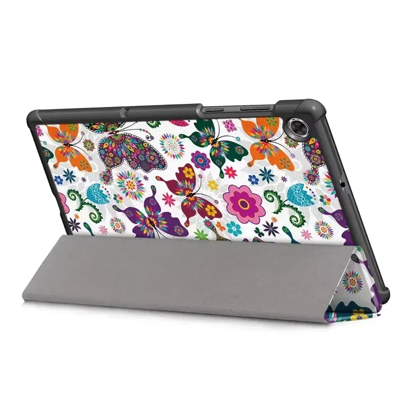 Color: SKY BLUE, Size: Thirteen, Ships From: CHINA - For Lenovo Tab M10 HD 2nd Gen Case TB-X306F X306X Tri-Fold Stand Wake/Sleep Magnetic Protective Shell  PU Leather Tablet Cover