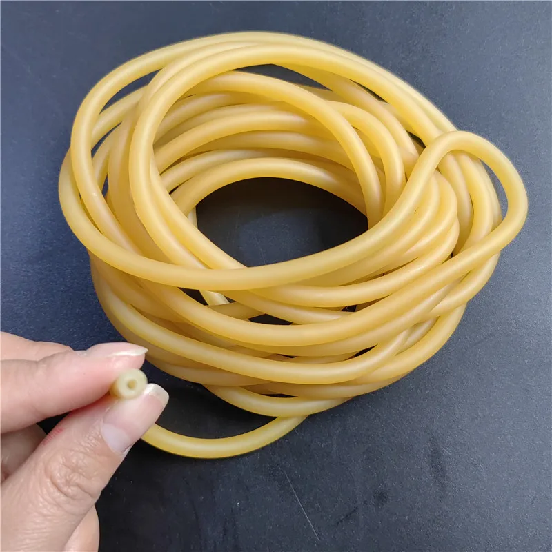 Color: Green - Plain Colour Latex Slingshot Rubber Tube Hunting And Shooting High Elastic Accessories With A Diameter Of 2mm X 5mm/0.08 X 0.2in