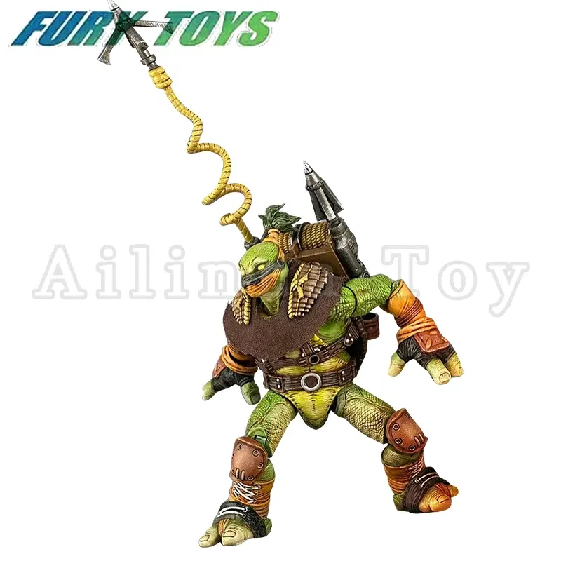 Color: Silver - Fury Toys 1/12 5inches Action Figure Wave 3 Rage Samurai Force Turtle Summer Anime Model