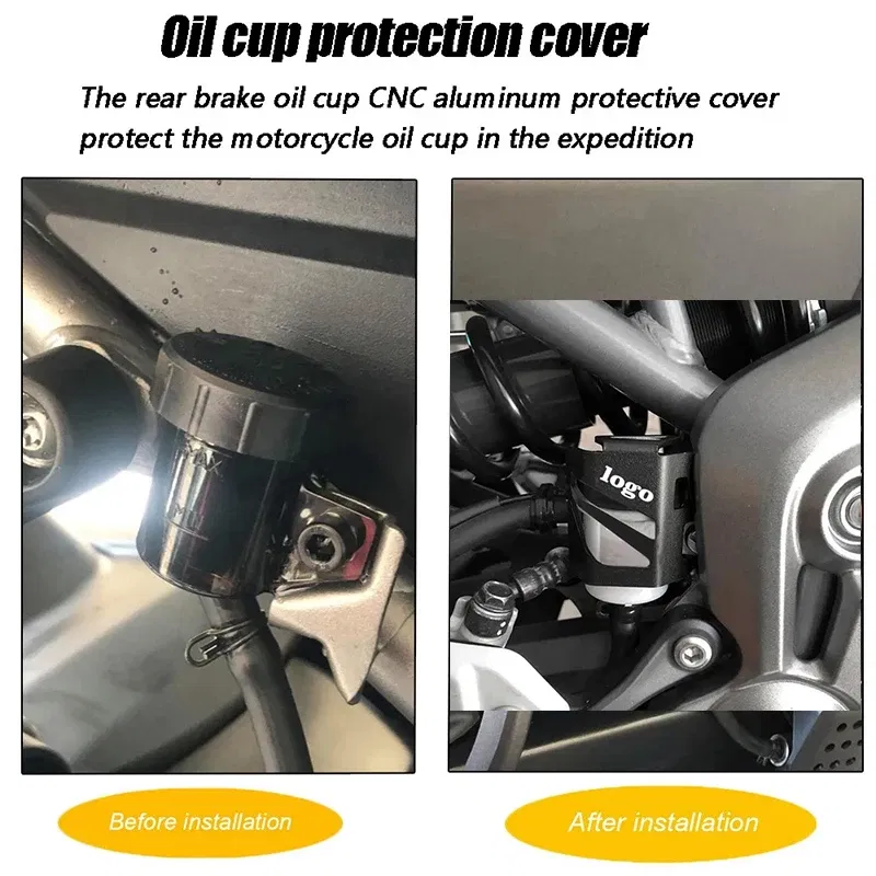 Color: Army Green - YZF-R7 Rear Brake Fluid Reservoir Guards For YAMAHA YZF R7 YZFR7 2021 - 2024 2023 Motorcycle Brake Cylinder Pump Cover Protector