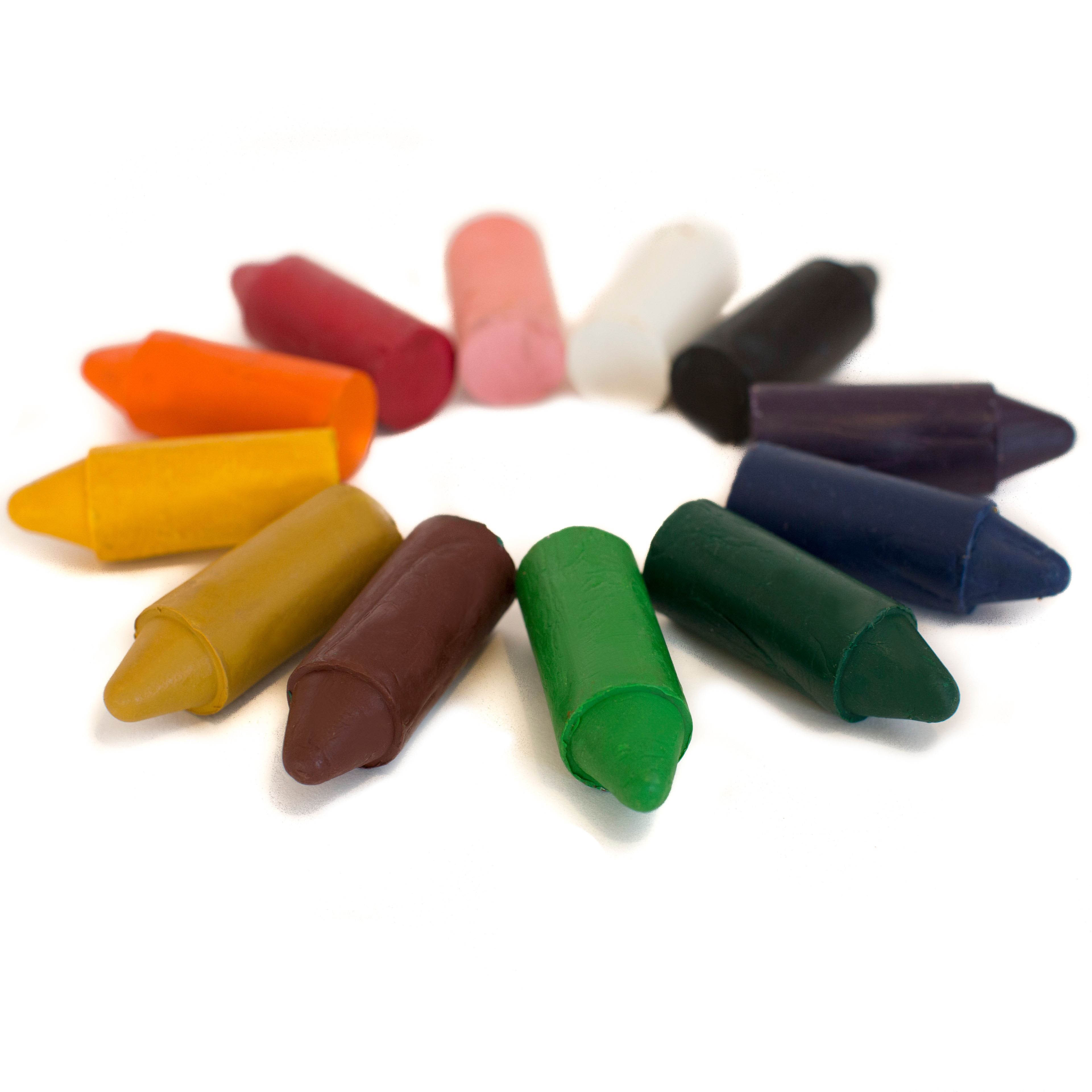Natural Crayons | 12 Colours | NZ Made