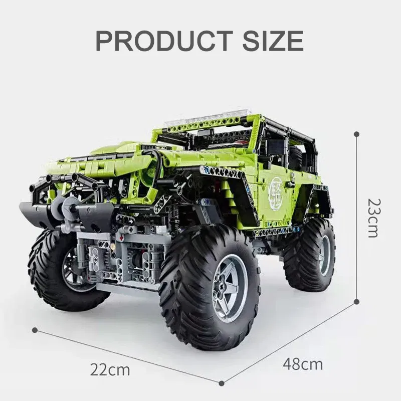 Color: DARK GRAY - Technical Car APP Remote Control Motor Power SUV Series Building Blocks Bricks MOC Off-road Vehicle Model Sets Boy Toys Kid Gift