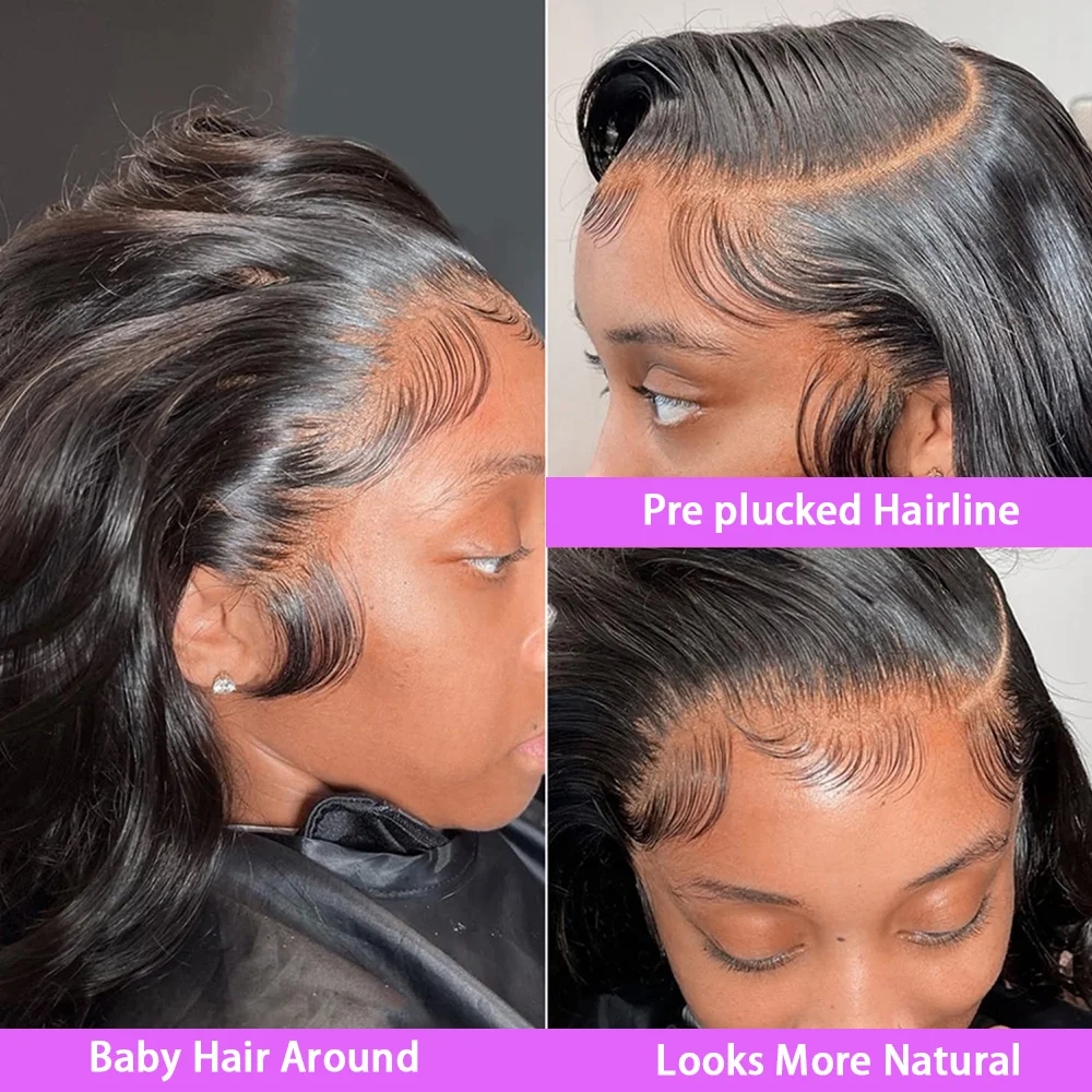 Color: #2, Ships From: CHINA, Stretched Length: 24inches, Density: 200% - Body Wave 13x6 Lace Front Wigs Human Hair 200 Density Brazilian Remy Human Hair Wigs 13x4 Transparent Lace For Women 30 32 Inch