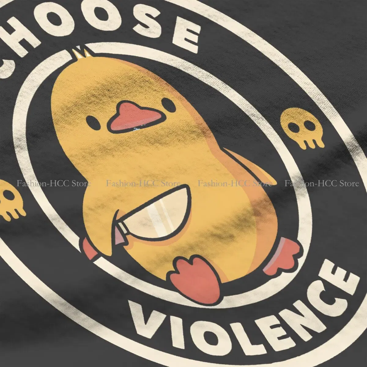 Color: WHITE, Size: XXXL - I Choose Violence Funny Duck Polyester TShirts By Tobe Fonseca Personalize Homme T Shirt Funny Tops
