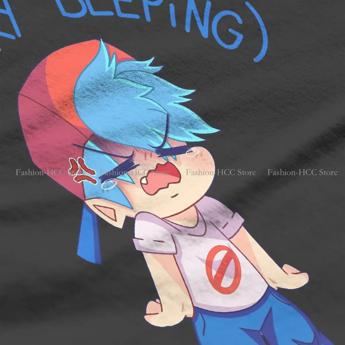 Color: WHITE, Size: XXXL - Angry Beeping Boyfriend Style Polyester TShirt Friday Night Funkin FNF Music Boy Comfortable Hip Hop Graphic T Shirt Stuff
