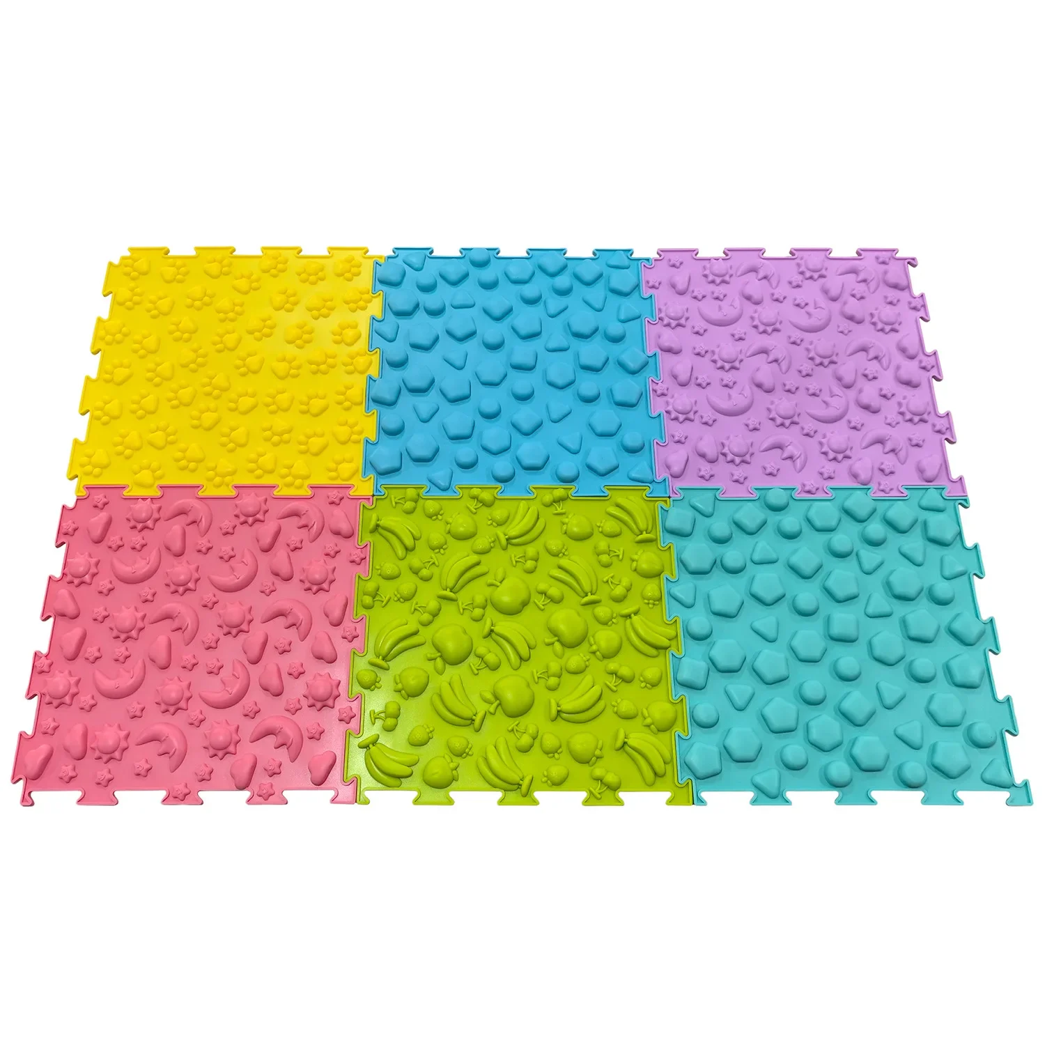 Color: black - Children's Tactile Sensory Training Mat Acupressure Pad Foot Massage Mat Children's Baby Acupressure Pad Toe Pressure Pad
